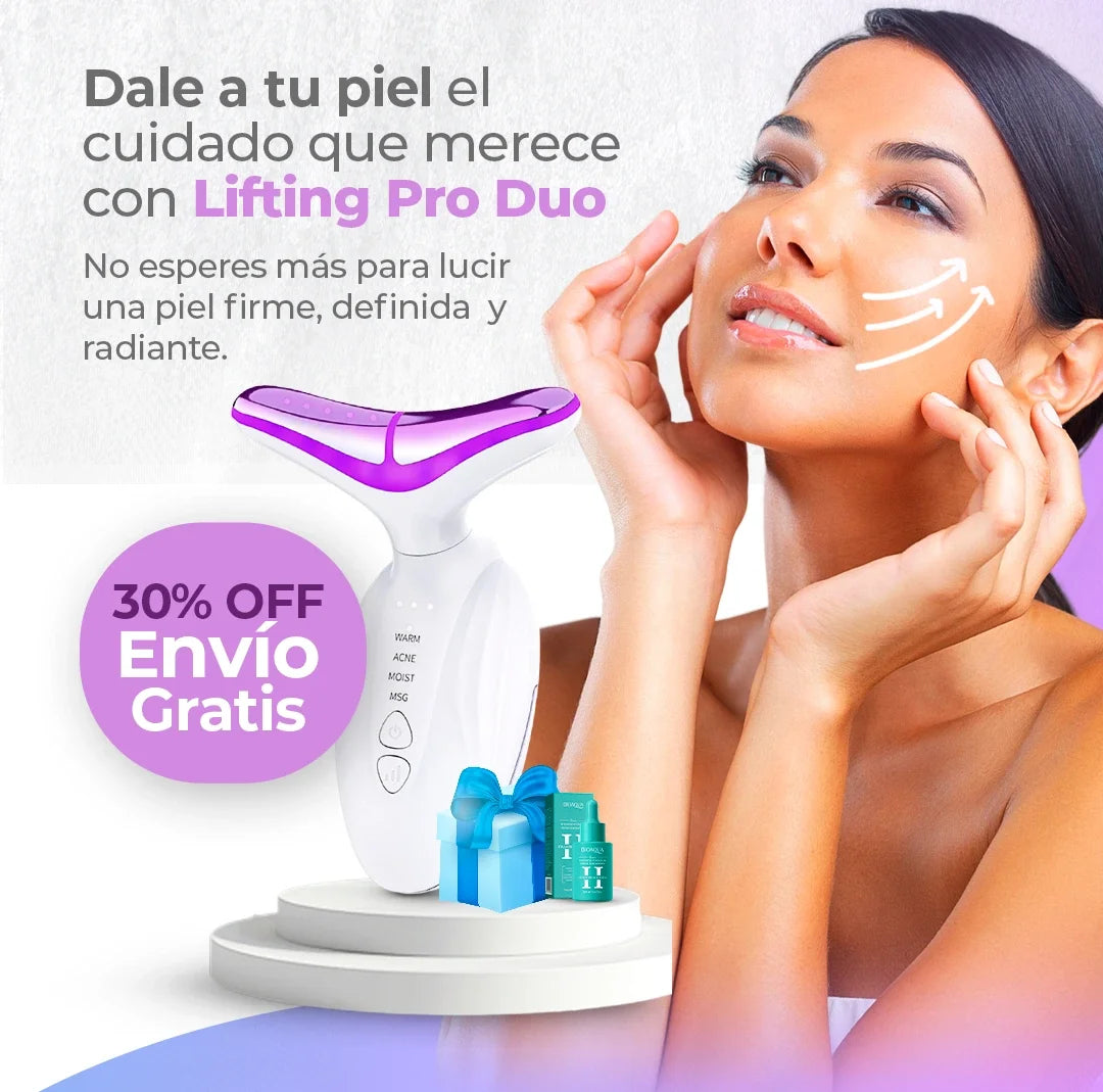 Masajeador facial ANTIARRUGAS elimina papadas | Lifting PRO DUO