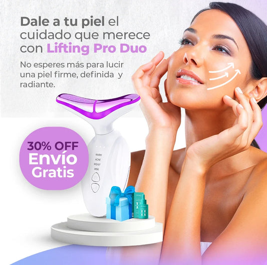 Masajeador facial ANTIARRUGAS elimina papadas | Lifting PRO DUO