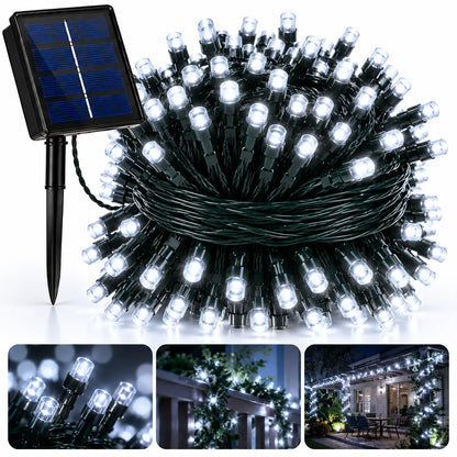 Compra 1 Lleva la 2 Gratis - 20 METROS (200 Bombillos) Luces Solares Navideñas ALTA LUMINOSIDAD